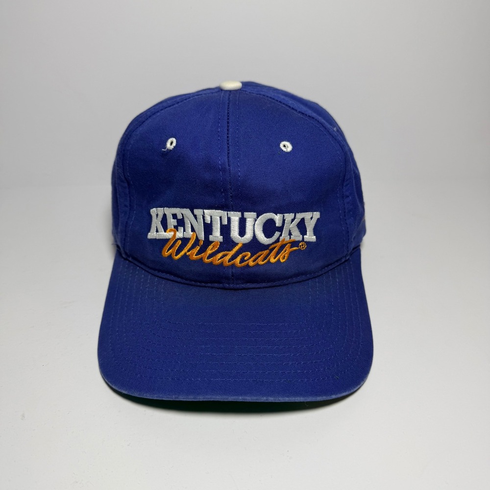 Vintage Richardson Kentucky Wildcats Hat Men OSFA Blue Snapback NCAA 90s Logo